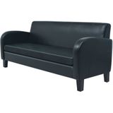 Vidaxl - 3-Sitzer-Sofa Kunstleder Schwarz