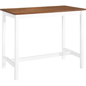 vidaXL Bartafel 108x60x91 cm massief hout