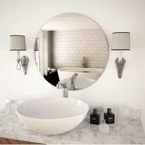 vidaXL Wandspiegel rond 60 glas