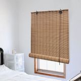 vidaXL Rolgordijn - Bruin - Bamboe - 100x220 cm