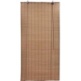 vidaXL Rolgordijn - Bruin - Bamboe - 100x220 cm
