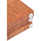 Raumteiler klappbar 200 x 170 cm Weltkarte Gelb vidaXL