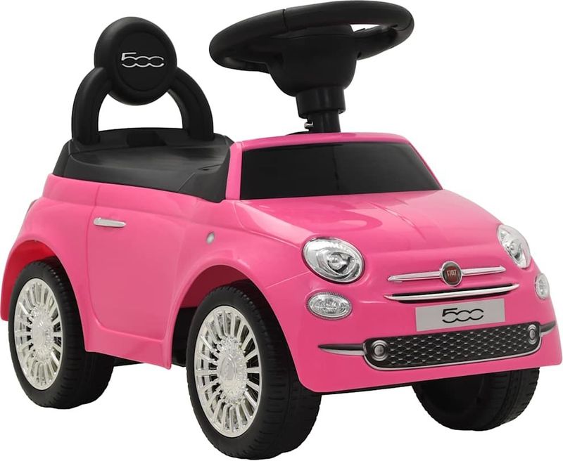 Fiat - Loopauto - Roze - Hoogwaardige Materialen