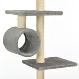 vidaXL-Kattenkrabpaal-met-sisal-krabpalen-260-cm-grijs