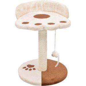 vidaXL-Kattenkrabpaal-met-sisal-krabpaal-40-cm-beige-en-bruin