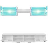 VidaXL-Tv-wandmeubelset-met-LED-verlichting-hoogglans-wit-5-delig