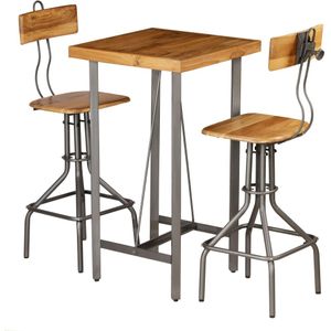 Vidaxl - Bar-Set 3-tlg. Recyceltes Massivholz Teak