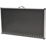 Behangtafel - Zwart - MDF - Aluminium Frame - Draagvermogen 20 kg