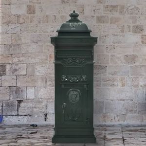 Brievenbus - Antieke Stijl - Groen - Gietaluminium