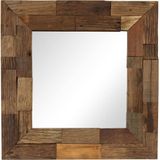 vidaXL Spiegel Altholz 50×50 cm