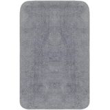 vidaXL - Badmattenset - Grijs - 100% Katoen - 3-delig