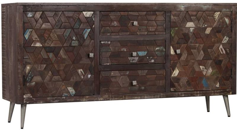 Sideboard Altholz Massiv 160x40x80 cm Vidaxl