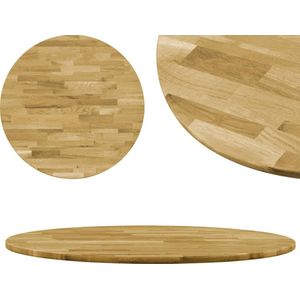 vidaXL-Tafelblad-rond-23-mm-400-mm-massief-eikenhout