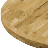 vidaXL Tafelblad rond 44 mm 400 mm massief eikenhout