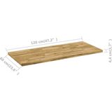 VidaXL Rechthoekig Tafelblad 44mm 120x60cm Massief Eikenhout