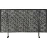 VidaXL Salontafel Vintage Stijl Inklapbaar 100x50x45 cm Metaal Zwart