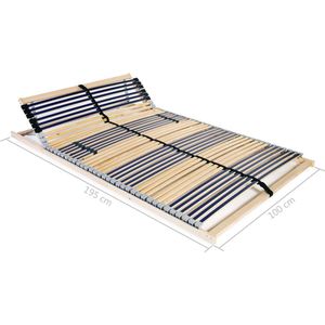 vidaXL Lattenrost mit 42 Latten 7 Zonen 100x200 cm
