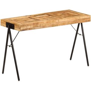 VidaXL Schrijftafel 118x50x75 cm - Massief Mangohout