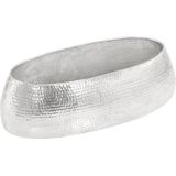 vidaXL-salontafel-100x50x28-cm-gehamerd-aluminium-zilver