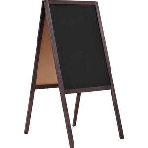 vidaXL Tafel Kundenstopper Doppelseitig Zedernholz Freistehend 40×60cm