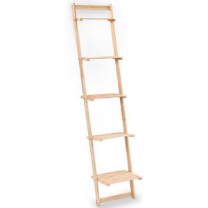 VidaXL Wandrek Ladder 41,5x30x176 cm Cederhout