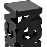 vidaXL - Parapluhouder - design - staal - zwart