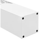 vidaXL Regenschirmständer Steinen-Design Stahl Weiß