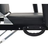 Gezichtsbehandelstoel draagbaar 185x78x76 cm kunstleer zwart