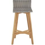 VidaXL Barstoelen 2 St Massief Acaciahout