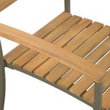 Stapelbare Gartenstühle 2 Stk. Akazie Massivholz und Stahl Vidaxl