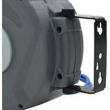 Automatische Luchtslanghaspel - Grijs - PVC - 12 Meter