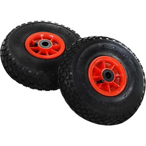 vidaXL Sackkarrenräder 2 Stk. Gummi 3,00-4 (245x82)