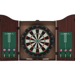 vidaXL Dartbord Professioneel - Sisal - Inclusief Kast en 6 Darts