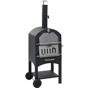 vidaXL - Pizzaoven - op - houtskool - met - terracotta - pizzasteen