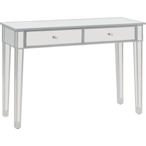 VidaXL Wandtafel Gespiegeld 106,5x38x76,5 cm - MDF en Glas