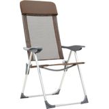 VidaXL Campingstoelen 4 st. Inklapbaar Aluminium Bruin