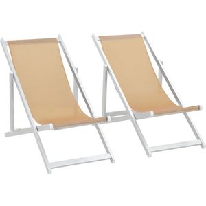 vidaXL-Strandstoelen-inklapbaar-2-st-aluminium-en-textileen-crème