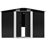 vidaXL Gerätehaus 257x489x181 cm Metall Anthrazit