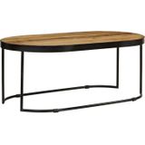 vidaXL-Salontafel-ovaal-100-cm-massief-ruw-mangohout-en-staal