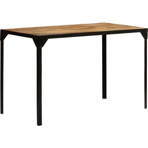 vidaXL-Eettafel-120-cm-massief-ruw-mangohout-en-staal