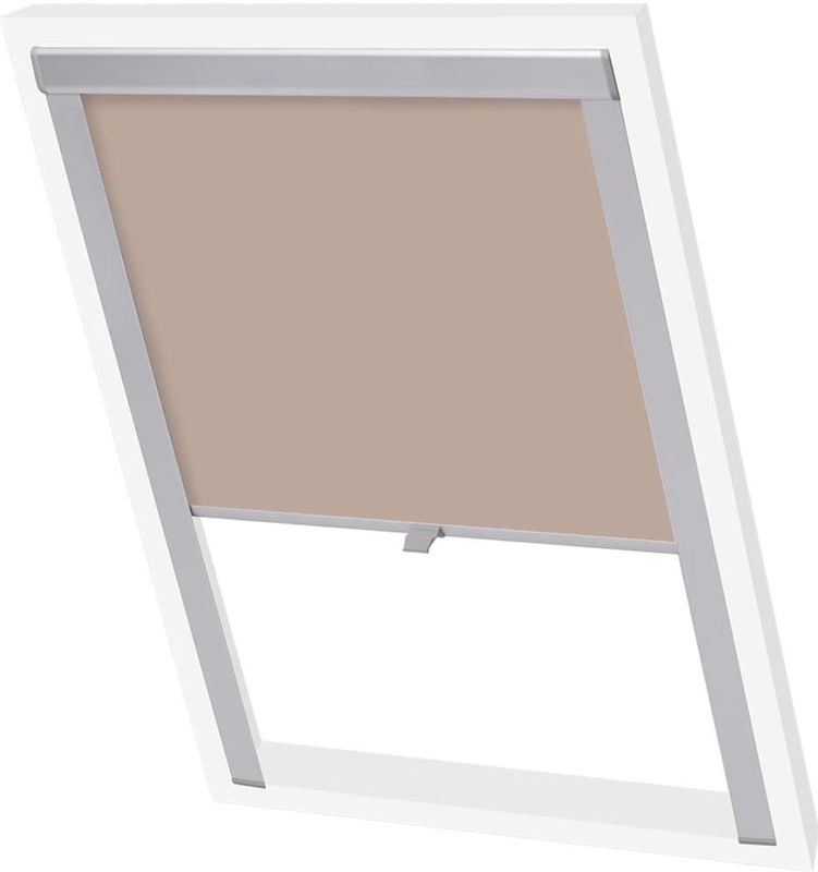 vidaXL Verdunkelungsrollo Beige MK08
