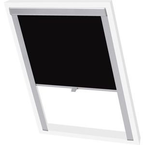vidaXL Rolgordijn - Verduisterend - Zwart - Polyester - Voor Velux Dakraam