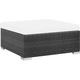 VidaXL 7-delige Loungeset met Kussens - Poly Rattan Zwart