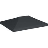 Pavillondach 310 g/m² 4x3 m Grau Vidaxl