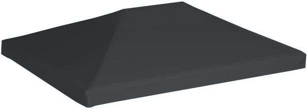 Pavillondach 310 g/m² 4x3 m Grau Vidaxl