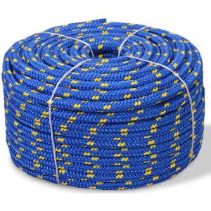 vidaXL Bootsseil Polypropylen 12 mm 250 m Blau