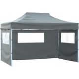 Partytent - Antraciet - 600D Oxford - Inclusief 4 Zijwanden