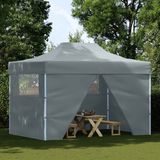 Partytent - Antraciet - 600D Oxford - Inclusief 4 Zijwanden