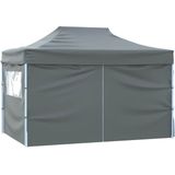 Partytent - Antraciet - 600D Oxford - Inclusief 4 Zijwanden