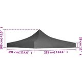vidaXL - Partytentdak - 3x3 - m - antracietkleurig
